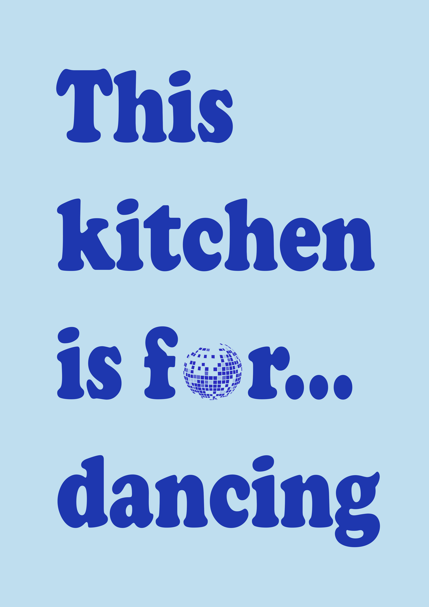 DANCING KITCHEN PRINT
