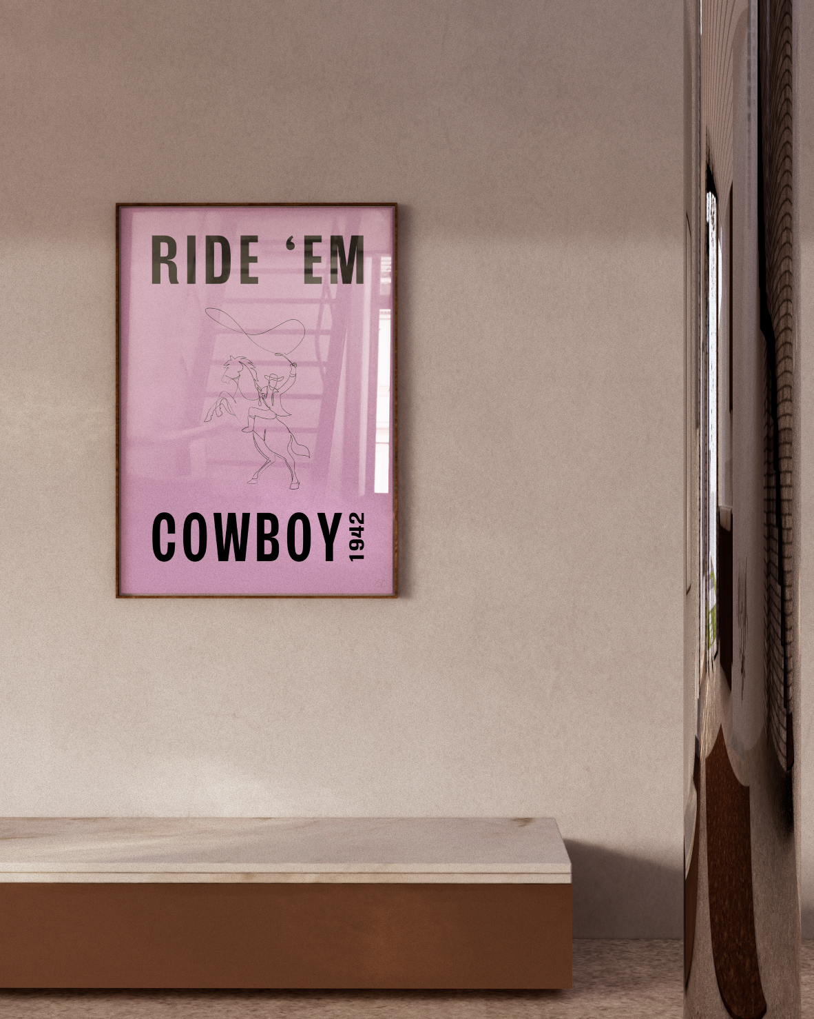 RIDE 'EM PINK PRINT