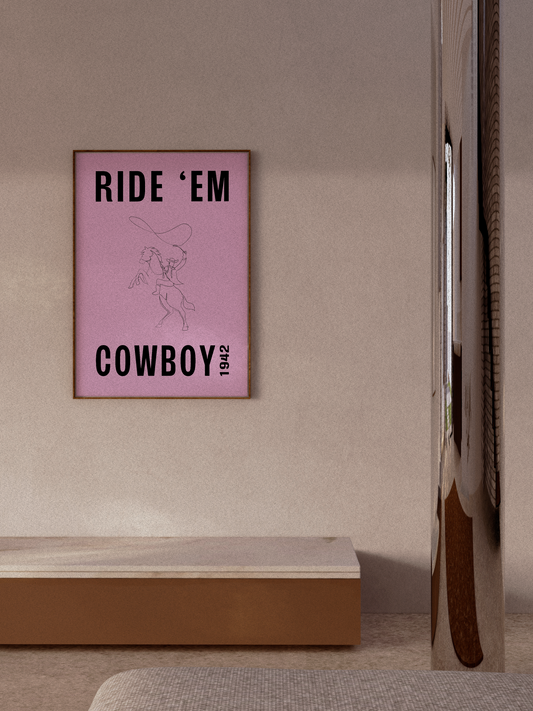 RIDE 'EM PINK PRINT