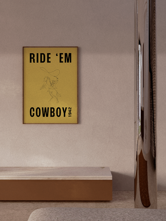RIDE 'EM COWBOY PRINT