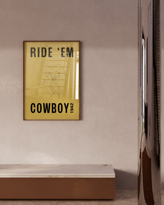 RIDE 'EM COWBOY PRINT