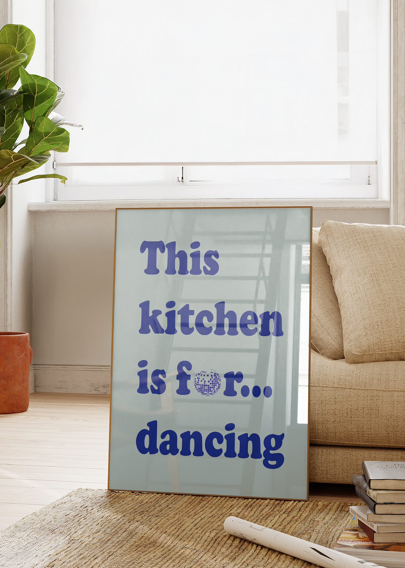 DANCING KITCHEN PRINT